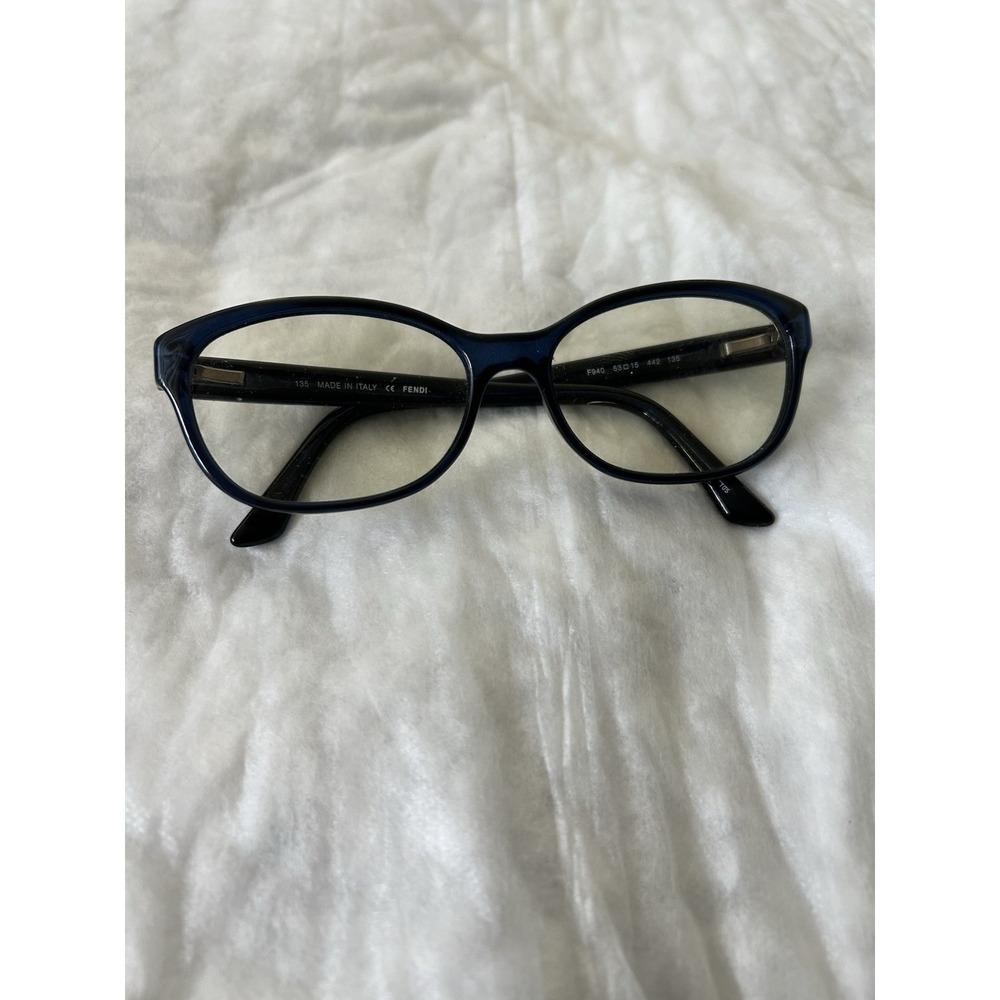 Fendi F940 Cat Eye Eyeglasses 442 Blue 53-15-135 Frames Only